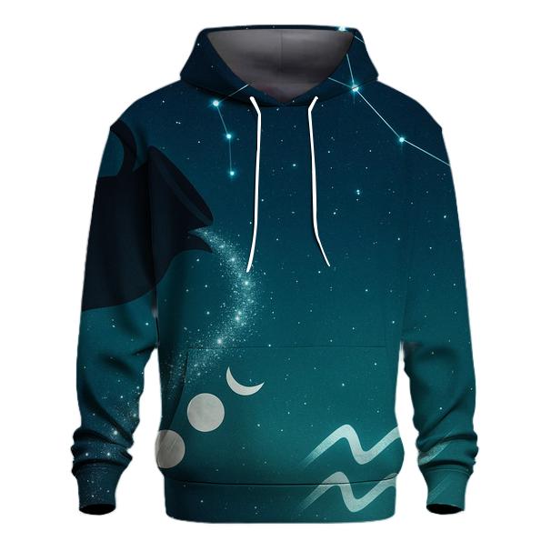 Aquarius Lunar Pitcher Constellation Pour custom hoodies
