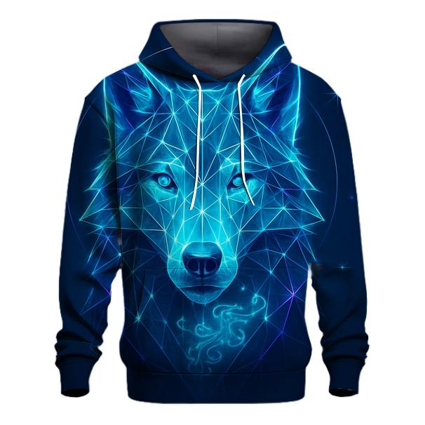 Aurora Lattice Wolf Sentinel heavyweight hoodies