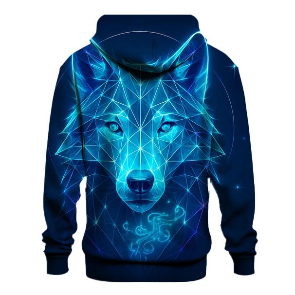 Aurora Lattice Wolf Sentinel heavyweight hoodies