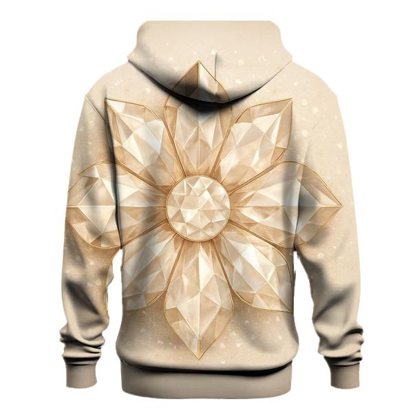Champagne Facet Blossom zip-up hoodies