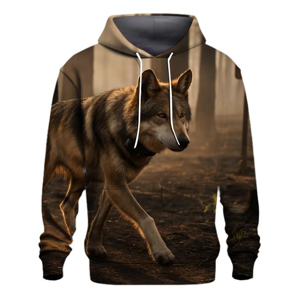 Mexican Gray Wolf In The Post Fire Recovery Zone designer hoodies