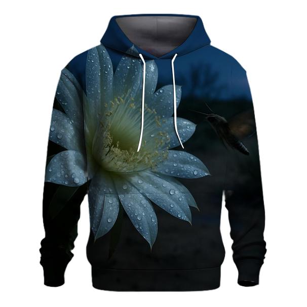 Night Blooming Cereus After Desert Rain zip-up hoodies