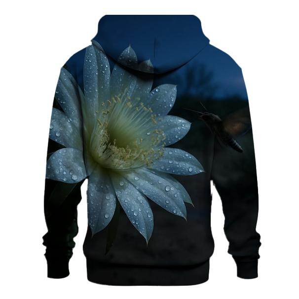 Night Blooming Cereus After Desert Rain zip-up hoodies