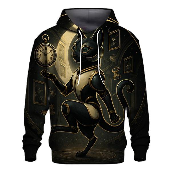 Clockwork Moonlight Cat Curator pullover hoodies