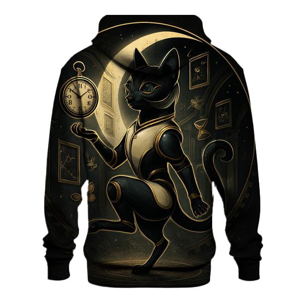 Clockwork Moonlight Cat Curator pullover hoodies