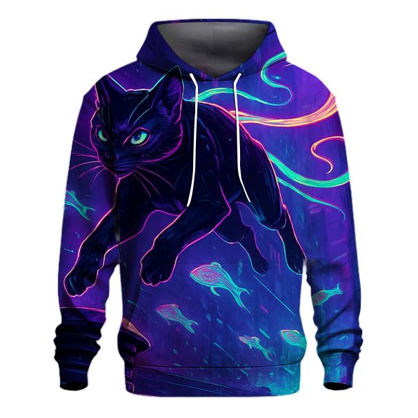 Neon Koi Rain Alley Cat Drifter designer hoodies