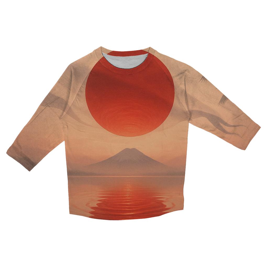 Rising Sun Mist Over Water designer 3/4 sleeve blouses