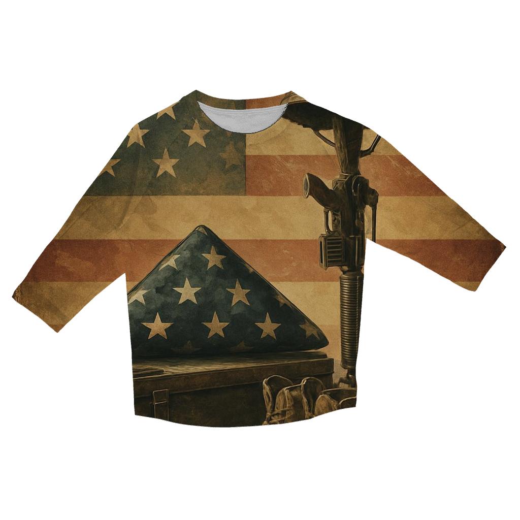 Desert Memorial In Wind And Light fashion 3/4 sleeve shirts