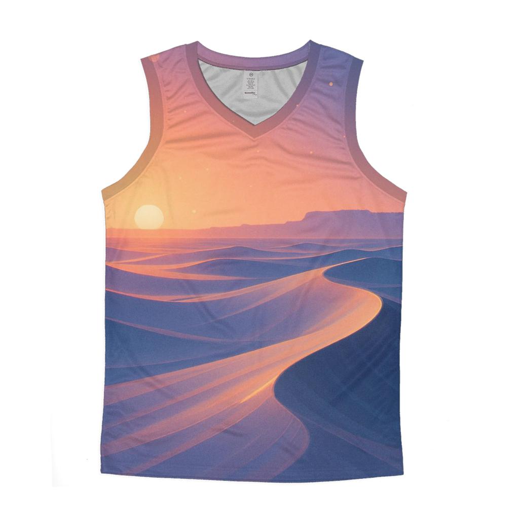 Lavender Wind Over Glass Dunes casual summer tank tops