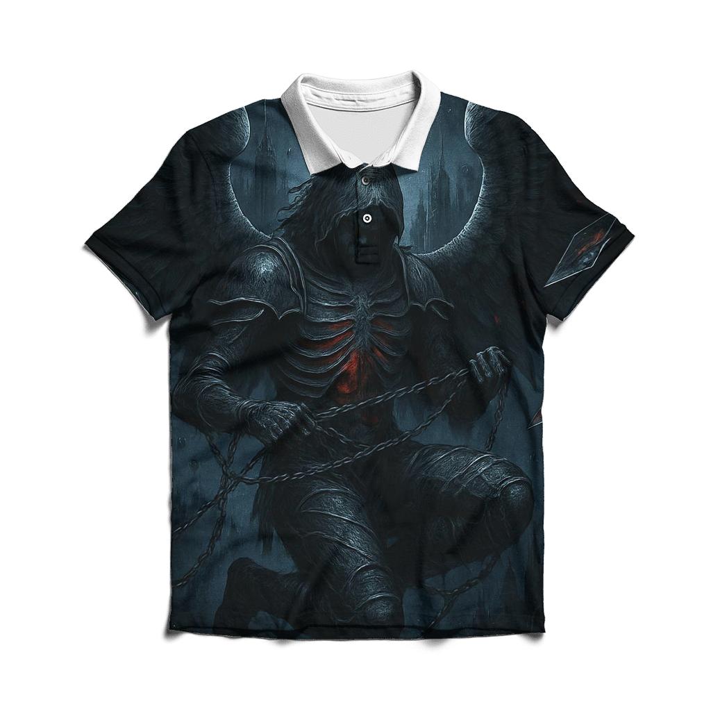The Obsidian Vesper Seraph premium cotton polo shirts