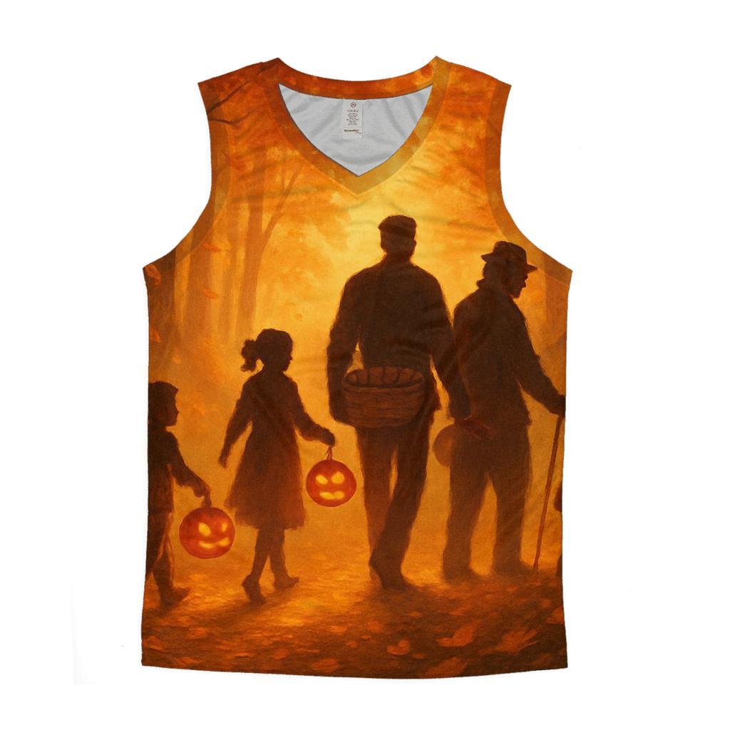 Golden Hour Gratitude Lantern Trail cotton sleeveless tops