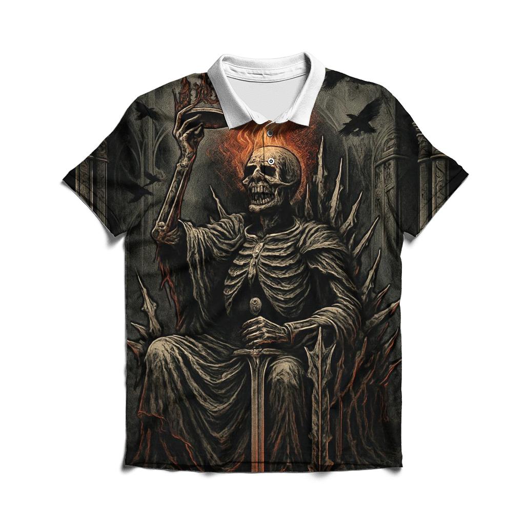Throne Of The Ash Crown Sovereign casual sports polo shirts