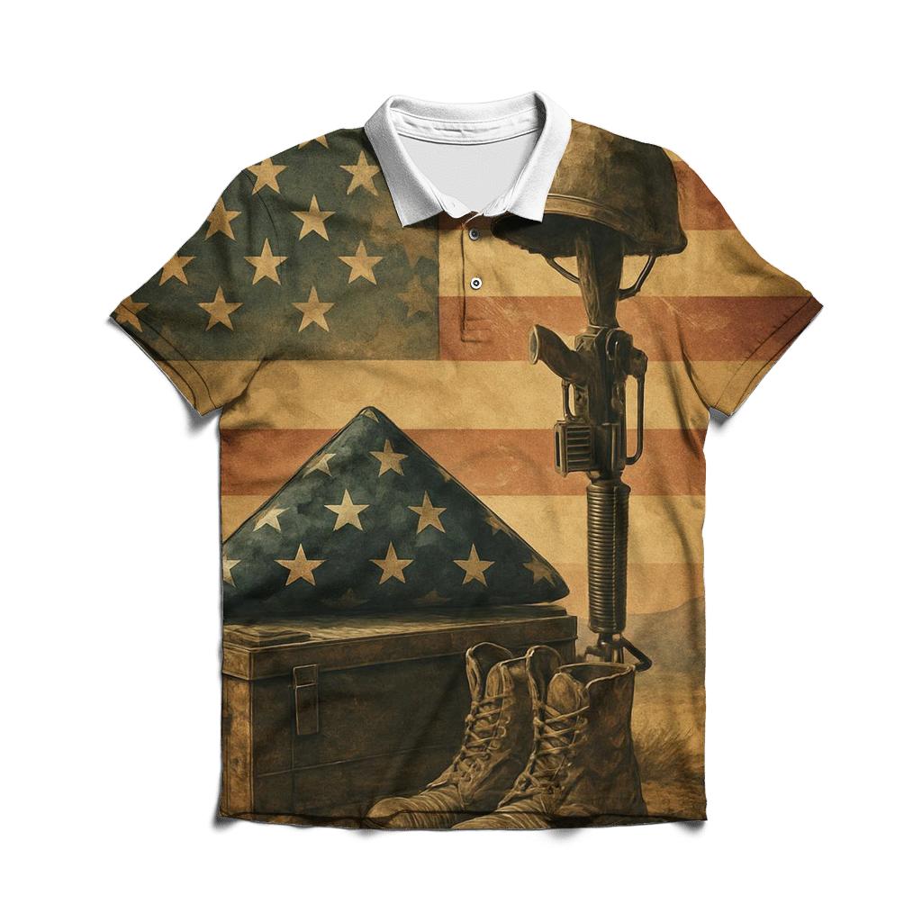 Desert Memorial In Wind And Light classic pique polos