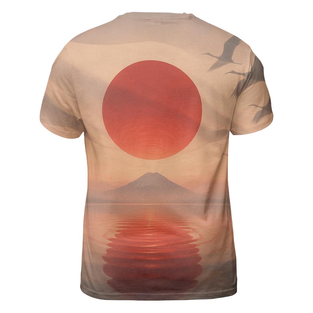 Rising Sun Mist Over Water custom all-over print shirts