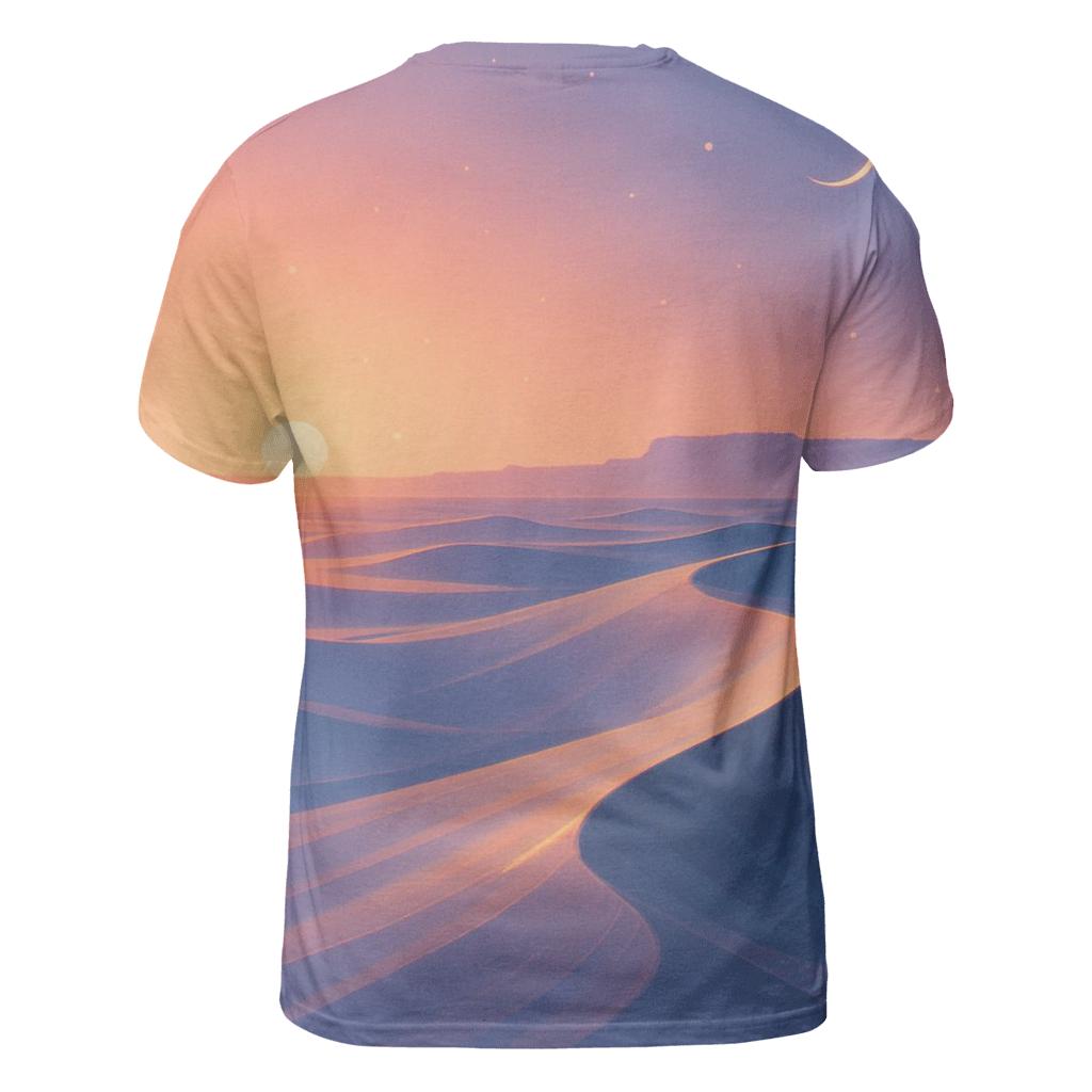Lavender Wind Over Glass Dunes unique graphic print tees