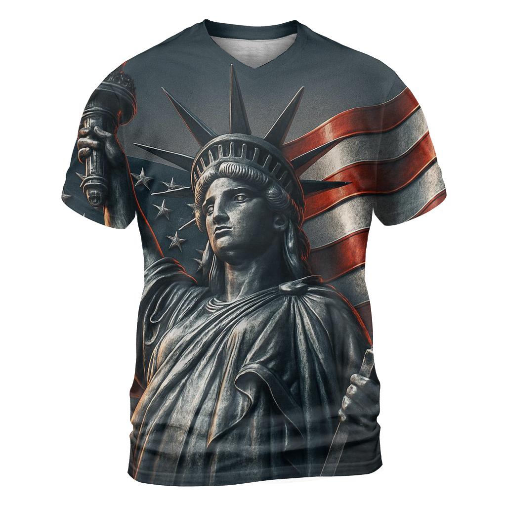 Forged Steel Liberty Banner designer pattern shirts