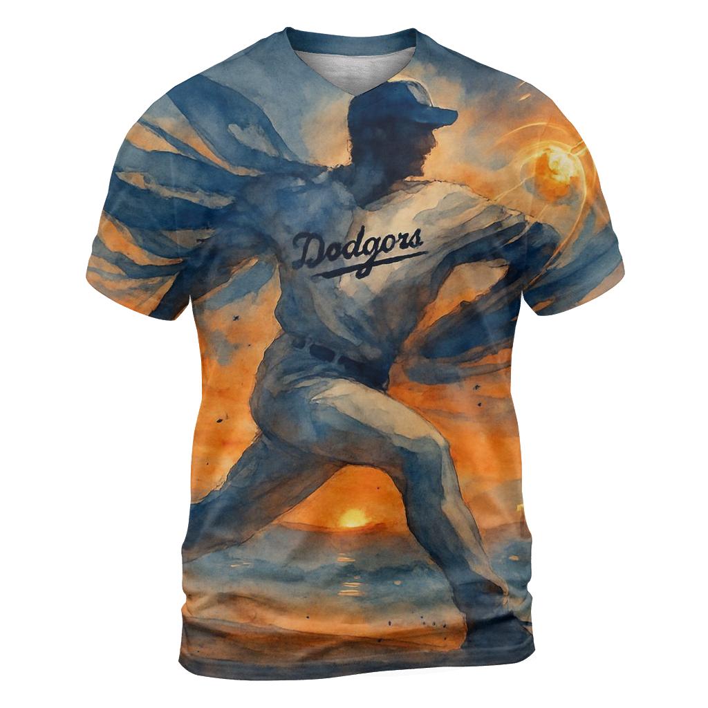Coastal Windup In Sunset Glow custom all-over print shirts