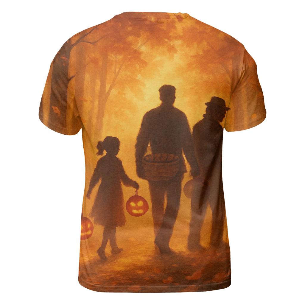 Golden Hour Gratitude Lantern Trail creative print fashion shirts