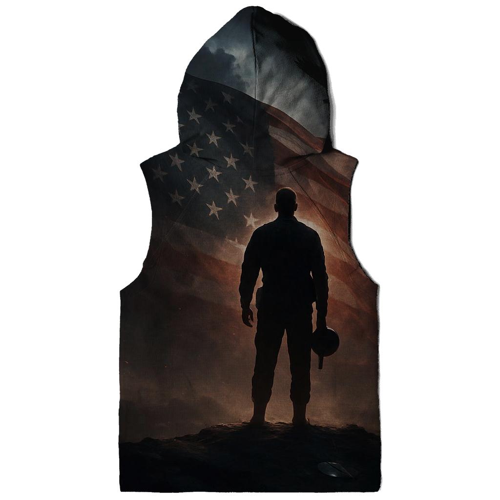 Midnight Watch Over Liberty printed hoodies