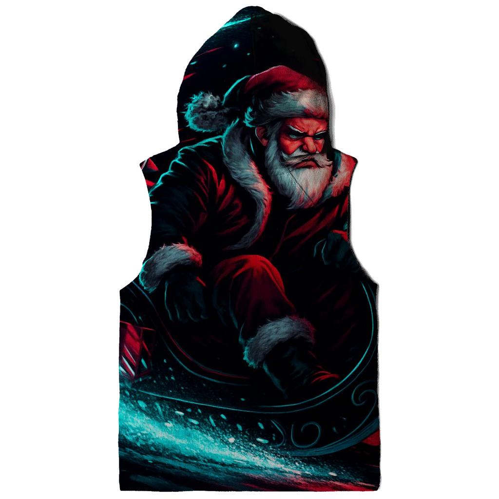 Neon Sleigh Drift Santa hoodies fashion