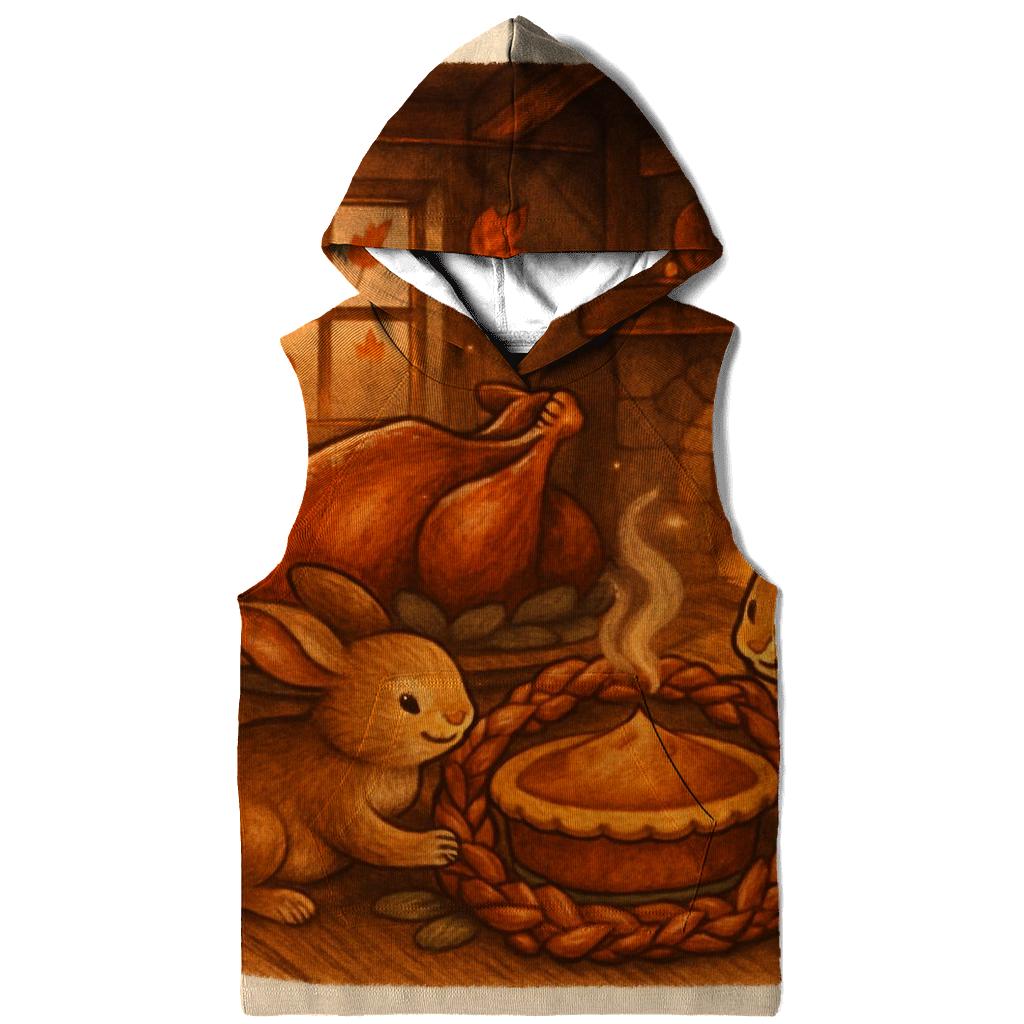 Candlelit Cornucopia Cottage Feast printed hoodies