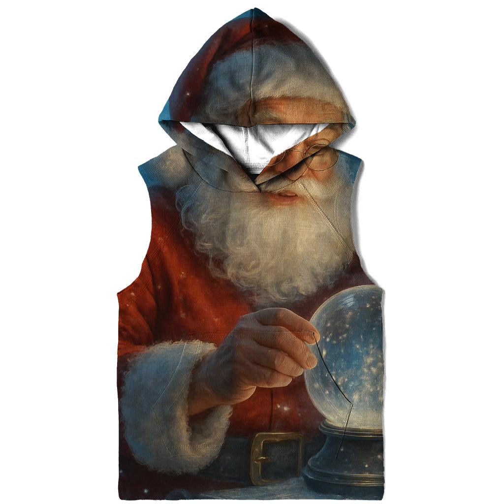 Crystal Workshop Starlight Santa printed hoodies