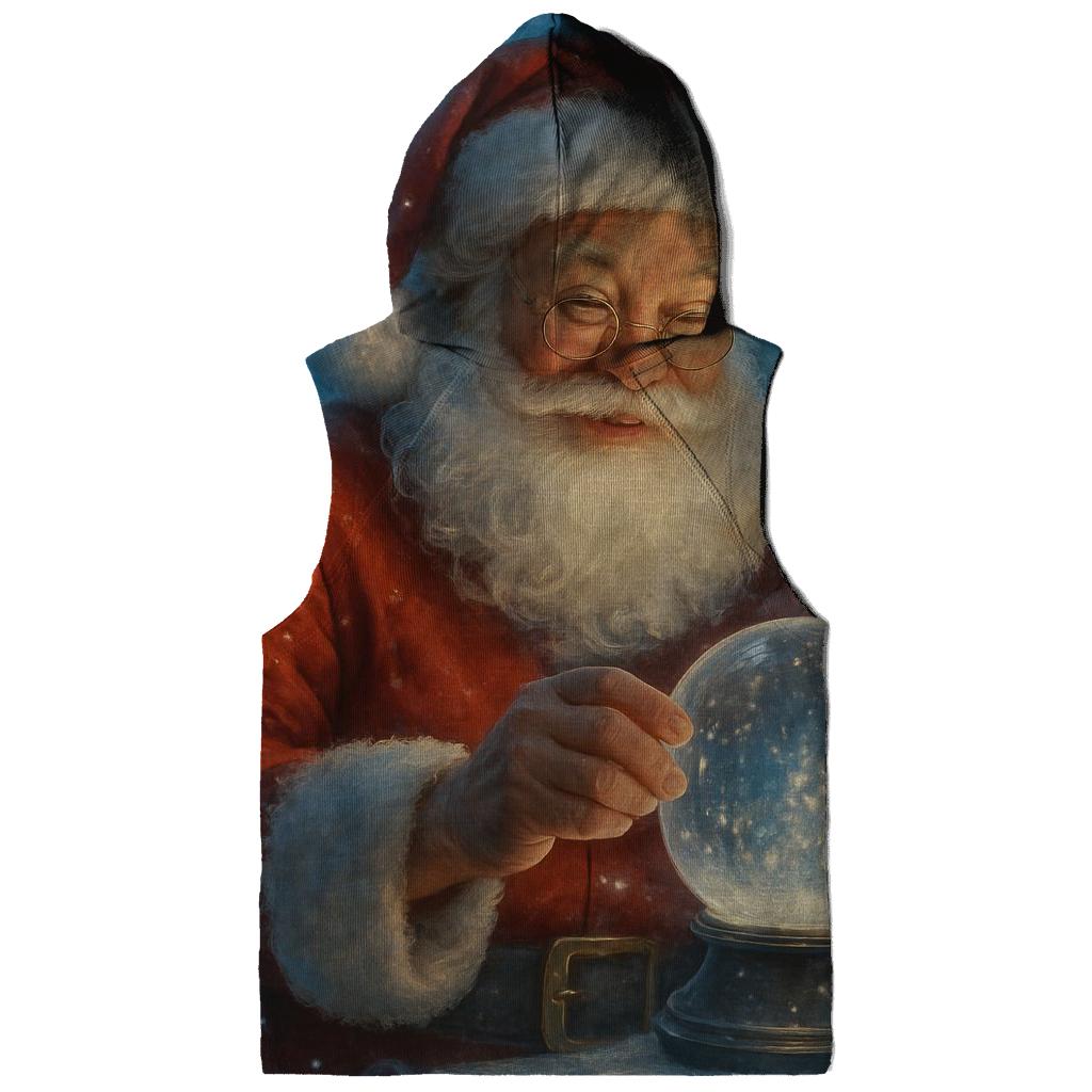 Crystal Workshop Starlight Santa printed hoodies