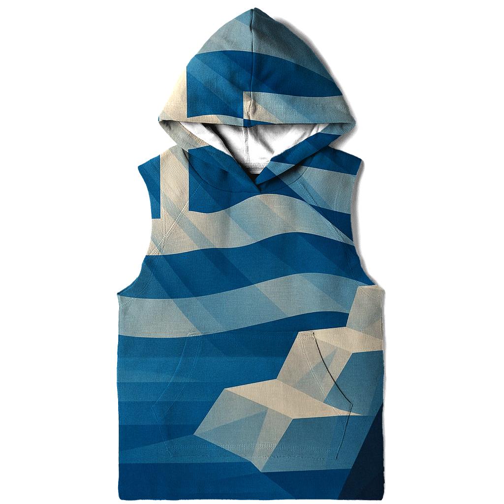 Aegean Geometry Banner heavyweight hoodies