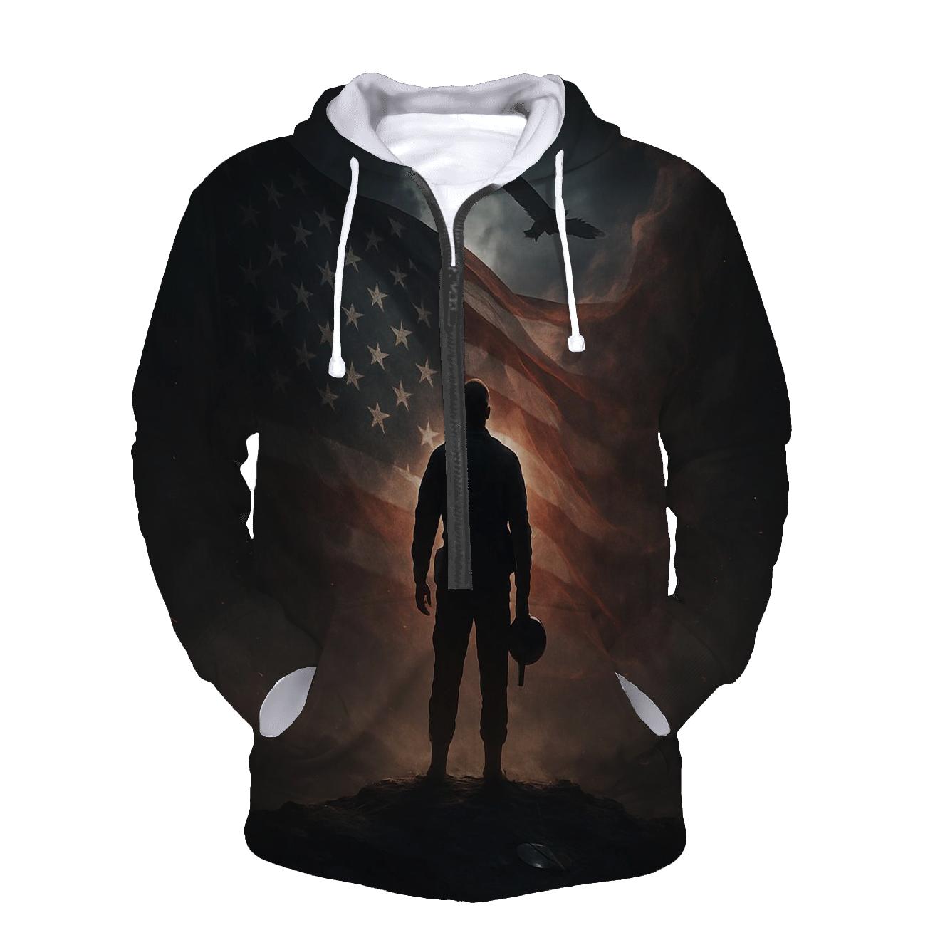 Midnight Watch Over Liberty heavyweight hoodies