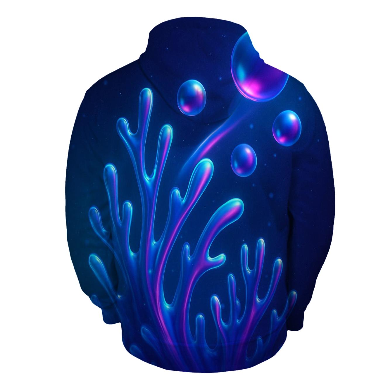 Chromatic Orbit Reef printed hoodies