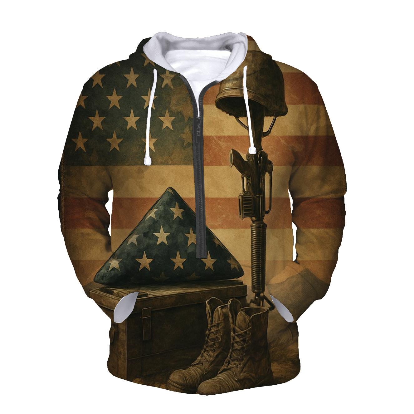 Desert Memorial In Wind And Light printed hoodies