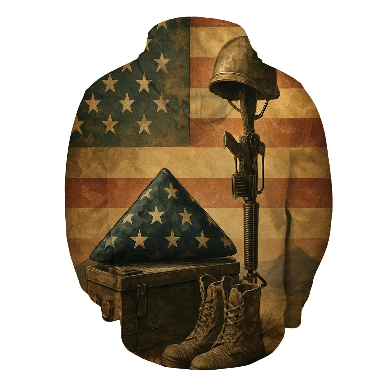 Desert Memorial In Wind And Light printed hoodies