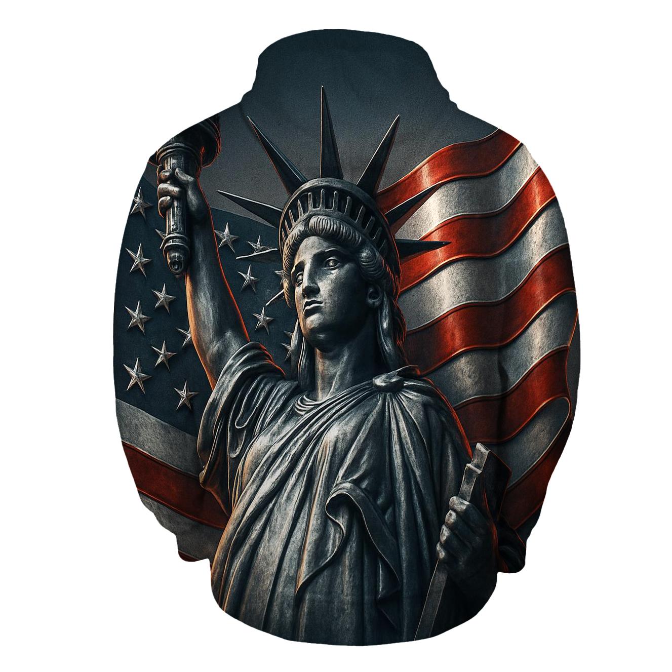 Forged Steel Liberty Banner designer hoodies