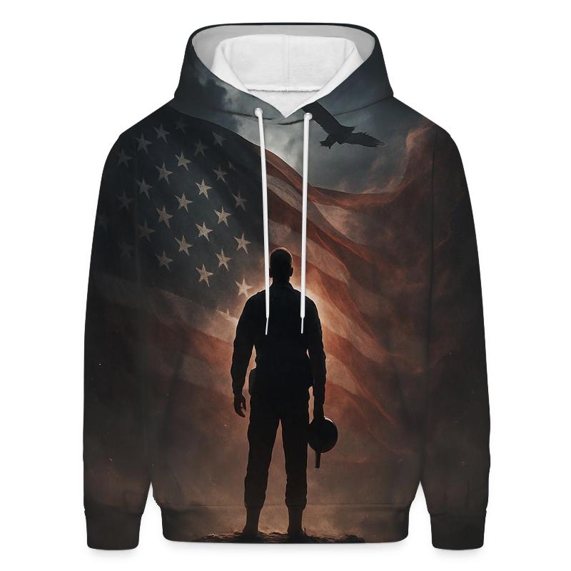 Midnight Watch Over Liberty zip-up hoodies