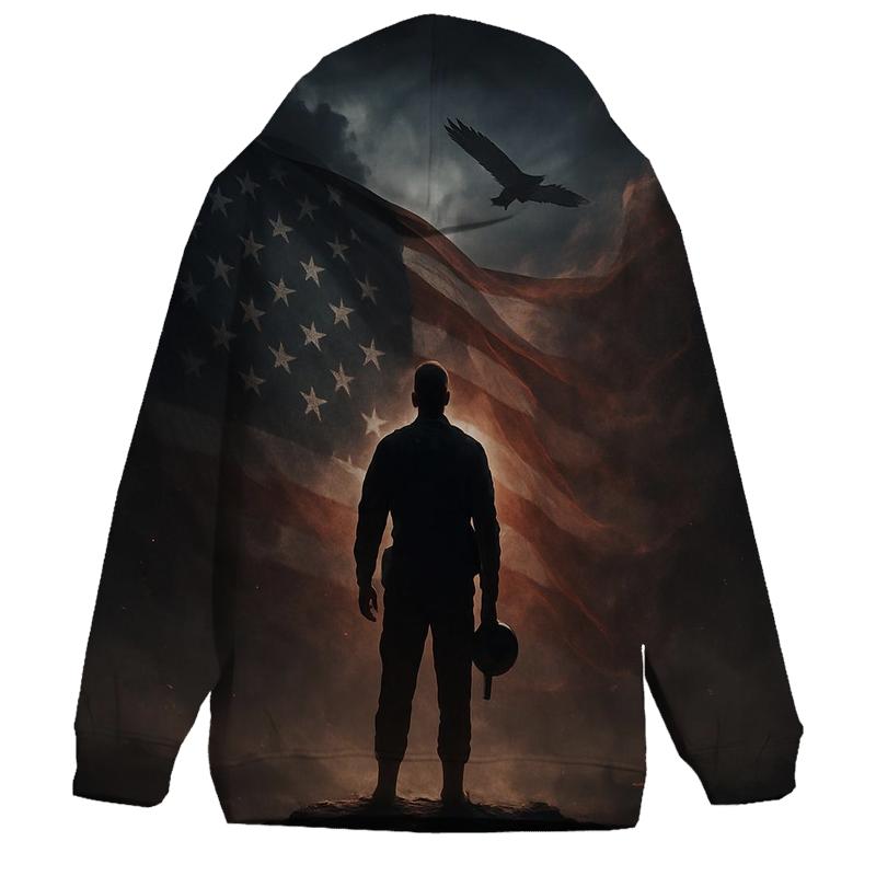 Midnight Watch Over Liberty zip-up hoodies