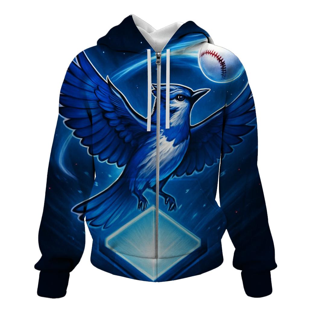Aurora Flight Blue Jays Diamond pullover hoodies