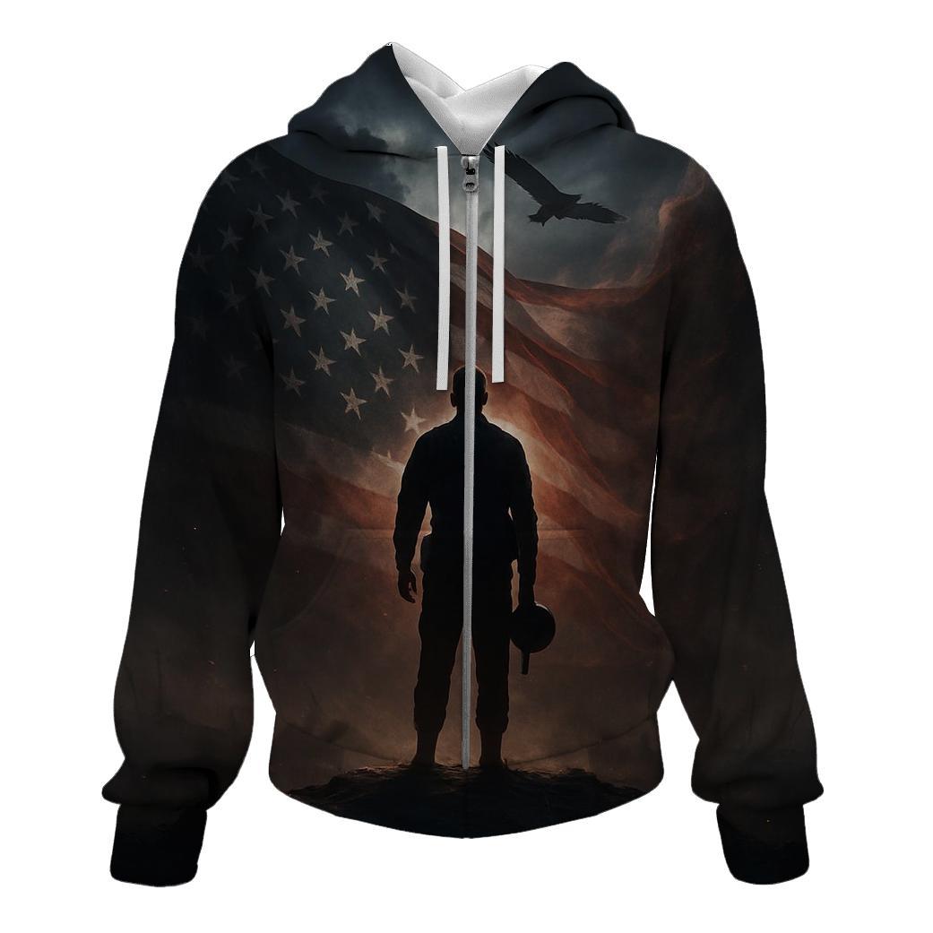 Midnight Watch Over Liberty graphic hoodies