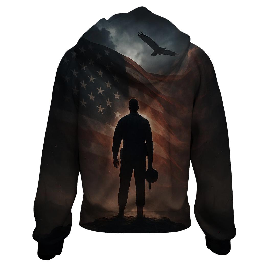 Midnight Watch Over Liberty graphic hoodies