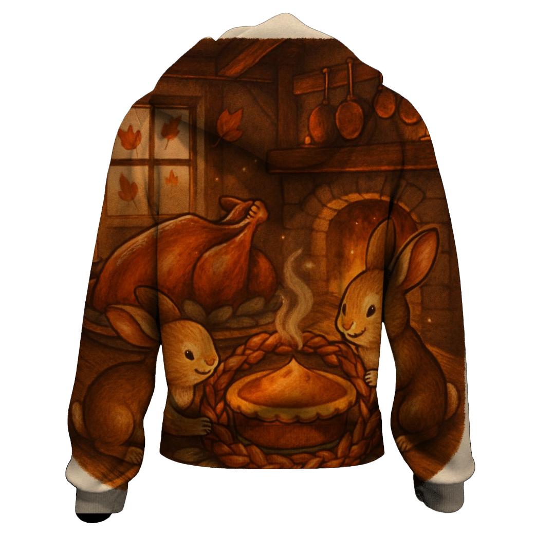 Candlelit Cornucopia Cottage Feast heavyweight hoodies