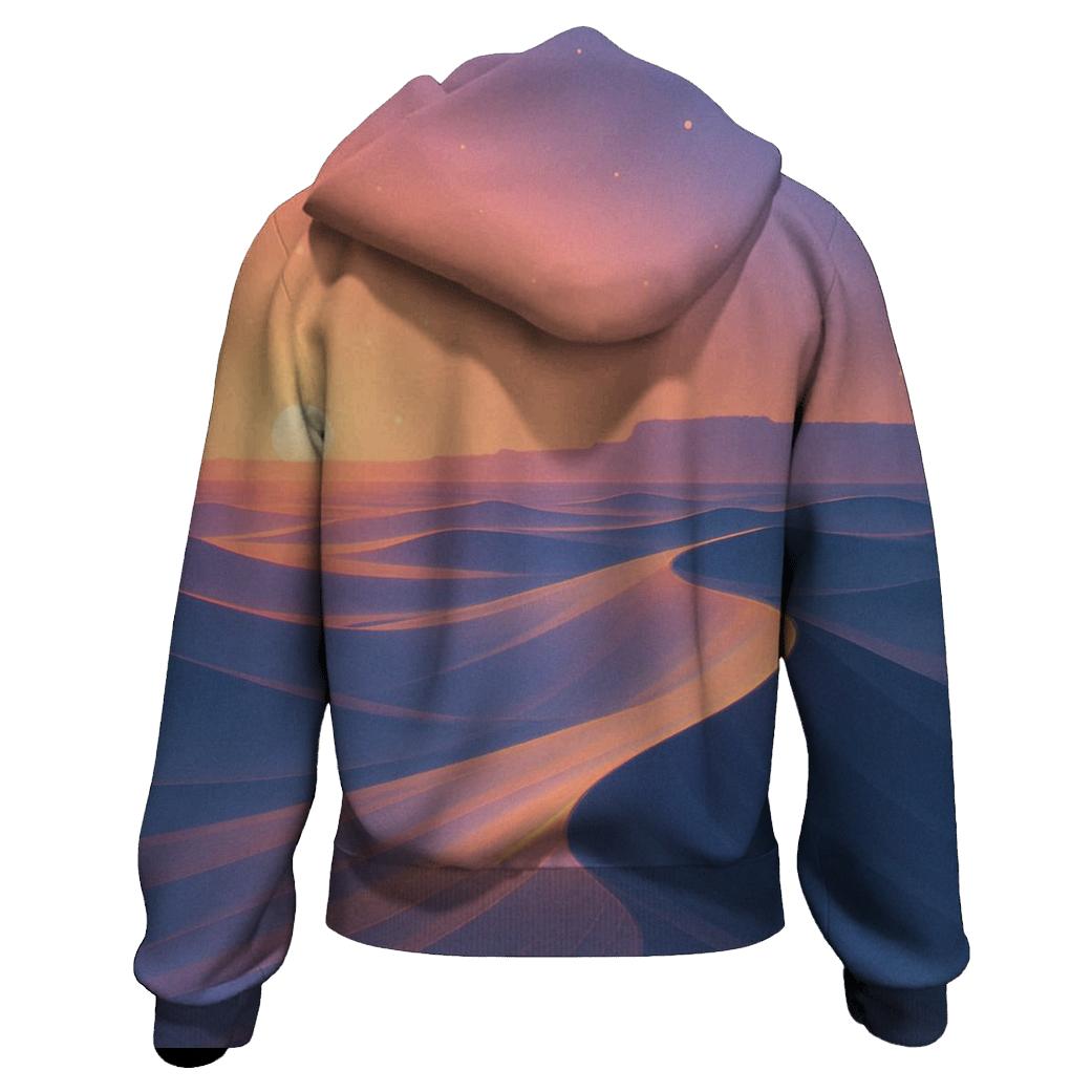 Lavender Wind Over Glass Dunes hoodies fashion