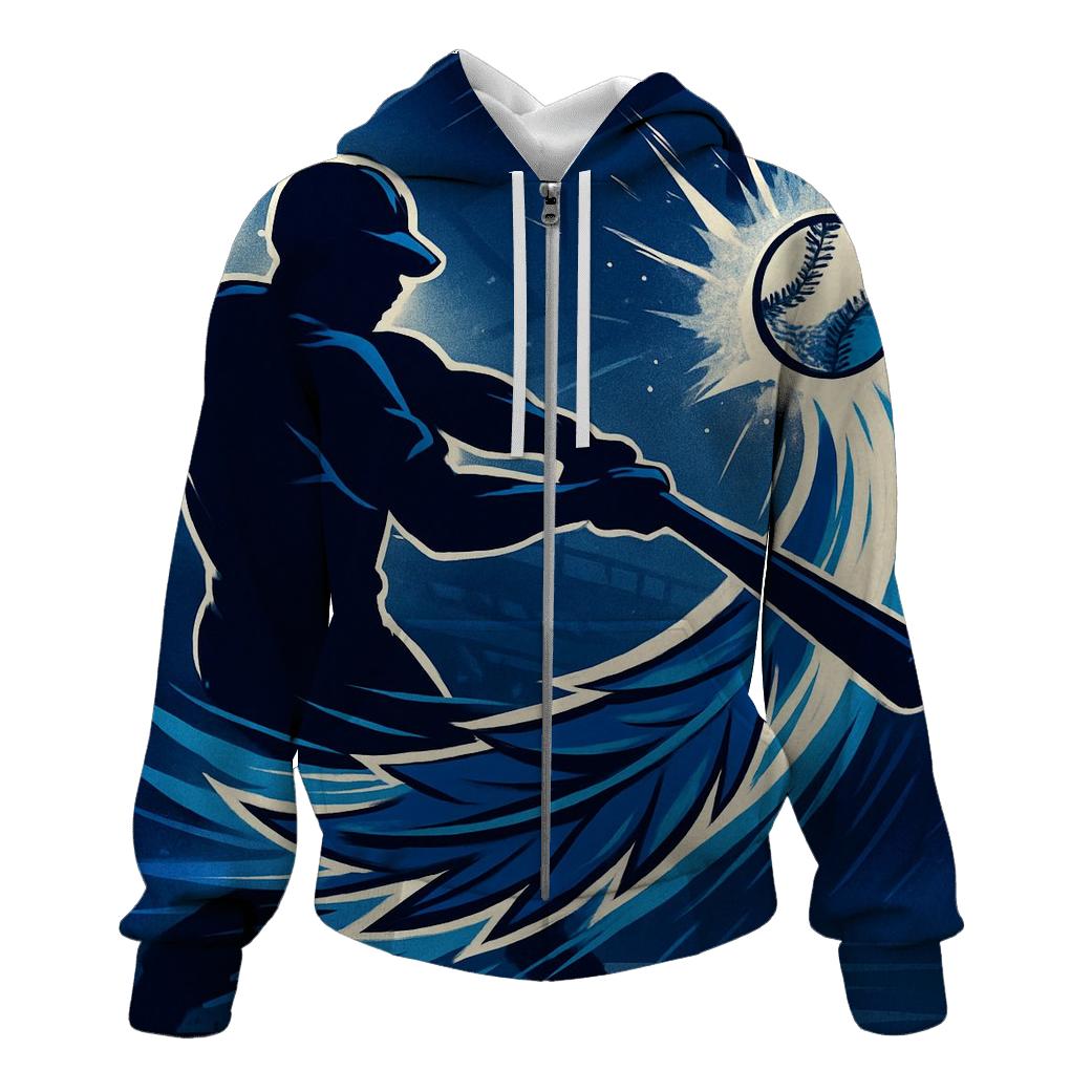 Bat Swing In Blue Jays Rush heavyweight hoodies