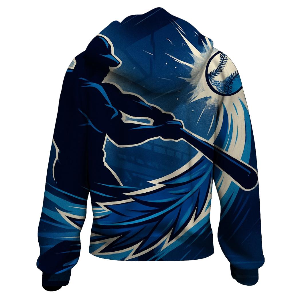 Bat Swing In Blue Jays Rush heavyweight hoodies