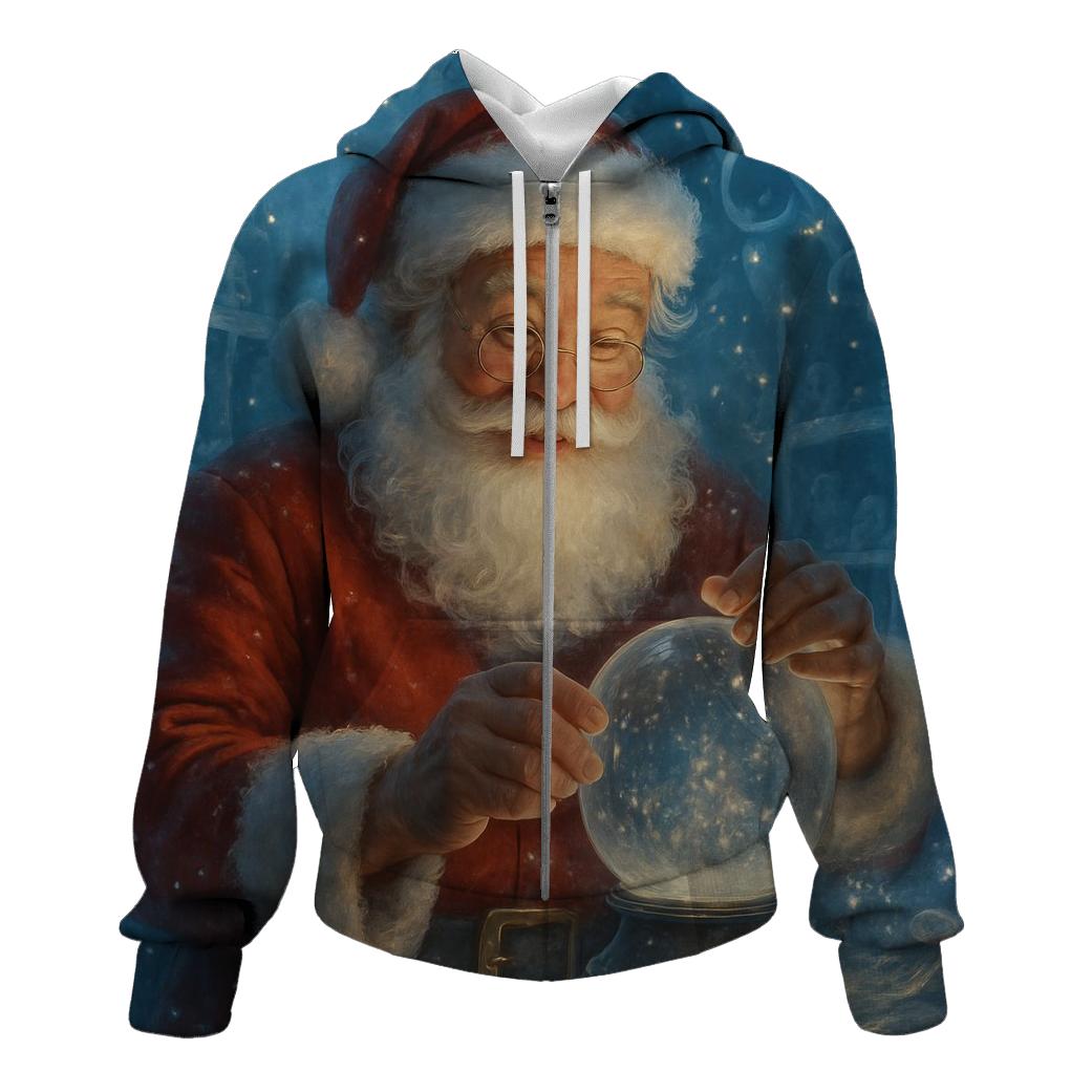 Crystal Workshop Starlight Santa designer hoodies
