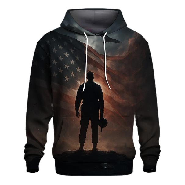Midnight Watch Over Liberty printed hoodies