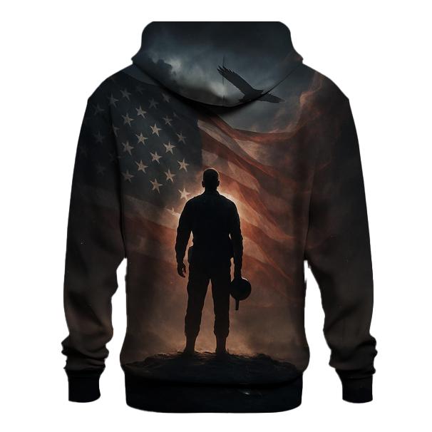 Midnight Watch Over Liberty printed hoodies