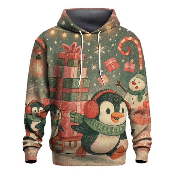 Mischief Penguin Postal Parade In A Snow Globe Street designer hoodies