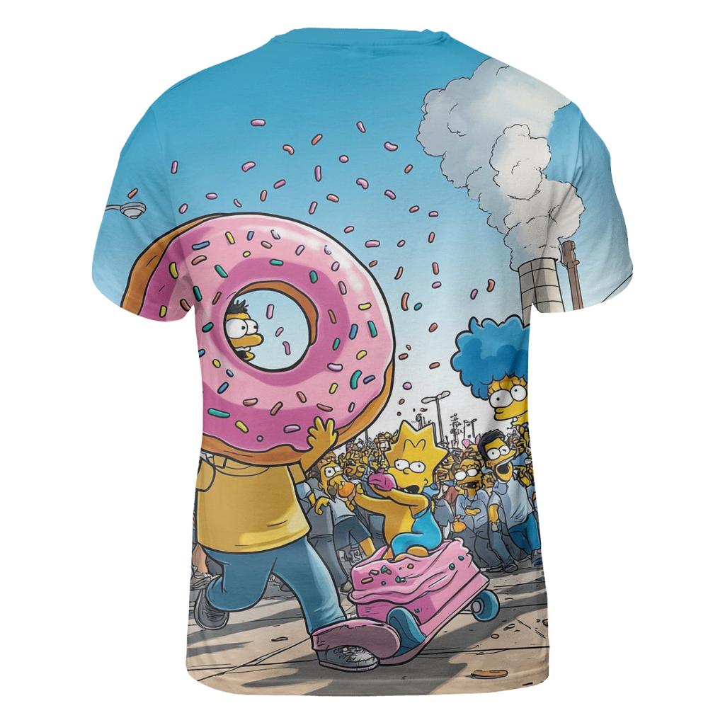 Springfield Sidewalk Stampede Surprise vibrant all-over design tees