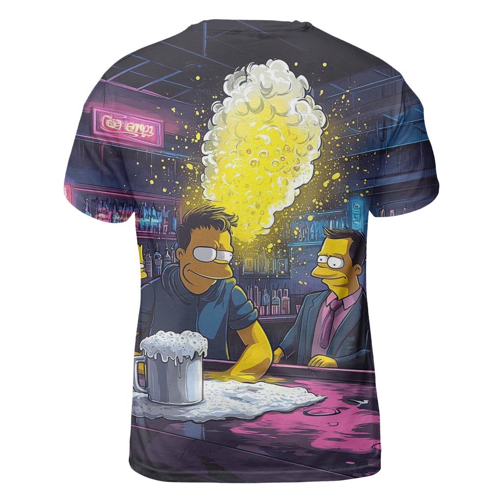 Moes Neon Nighttime Soda Storm unique graphic print tees