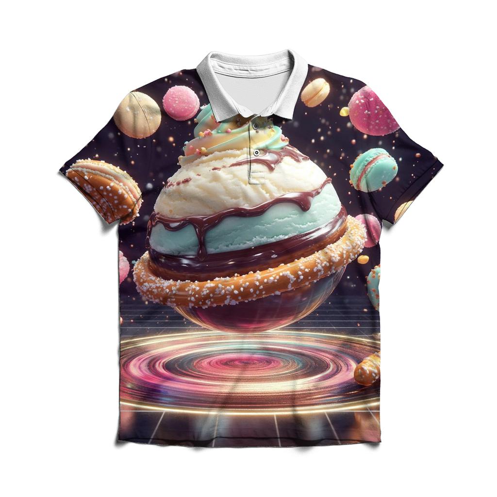 Midnight Sundae Arcade Orbit personalized polo shirts