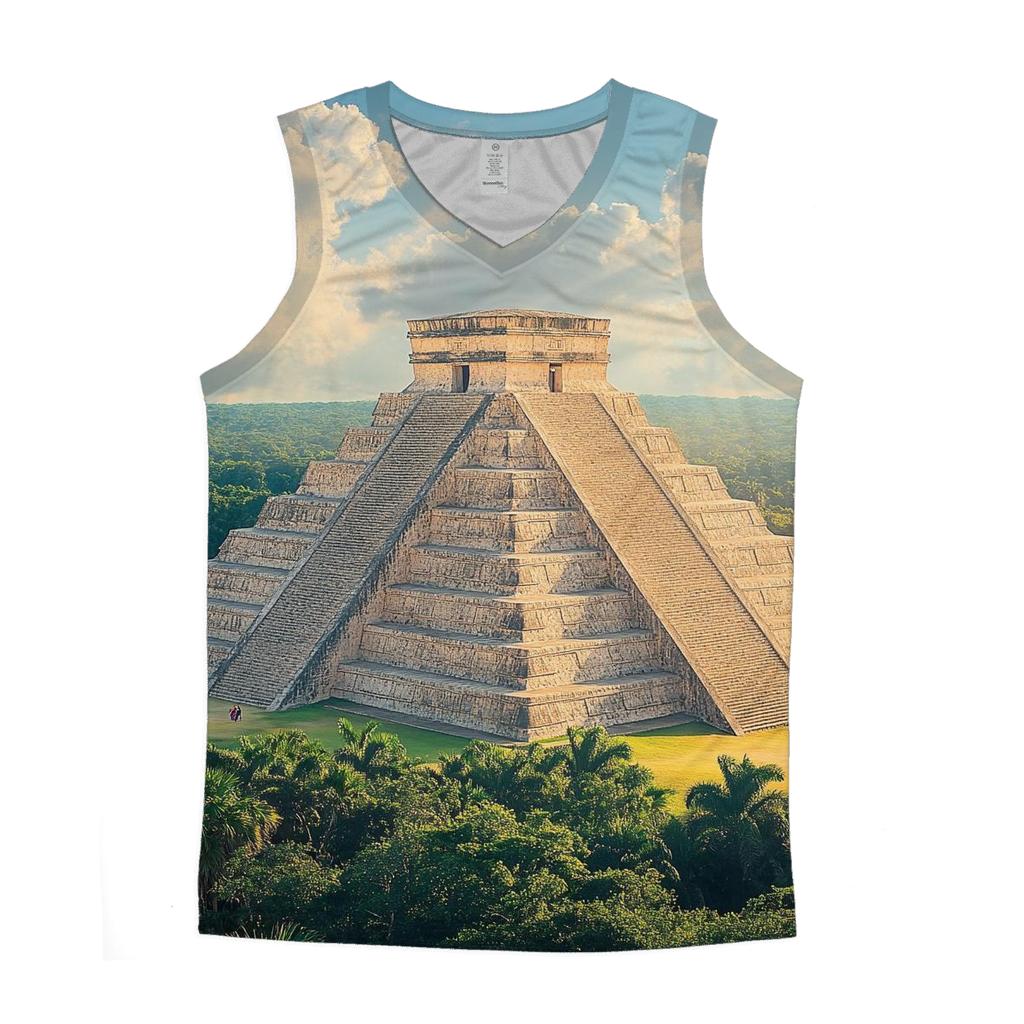 Chichen Itza - Cancun trendy fitted tank tops